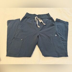 Figs Scrub Pants Yola High Waisted Dark Harbor